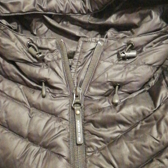 VGUC Helly Hansen puffy hooded goose down/feather blend jacket - Picture 7 of 11